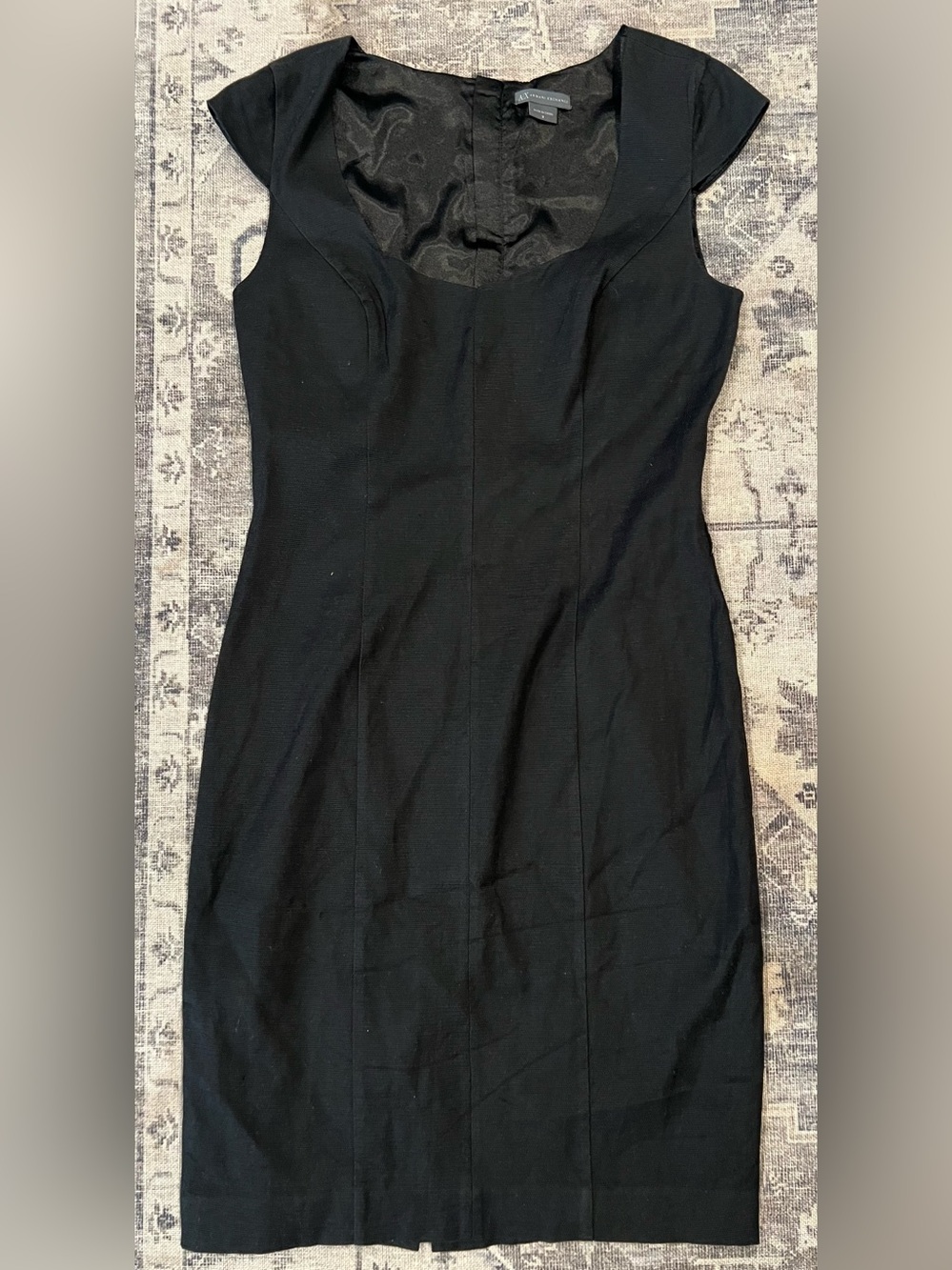 Classic Black Sheath Dress by Armani Exchange